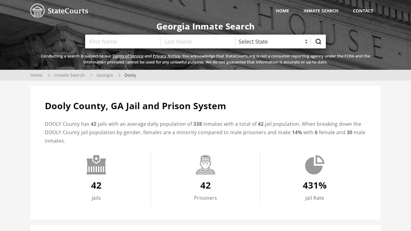 Dooly County, GA Inmate Search - StateCourts