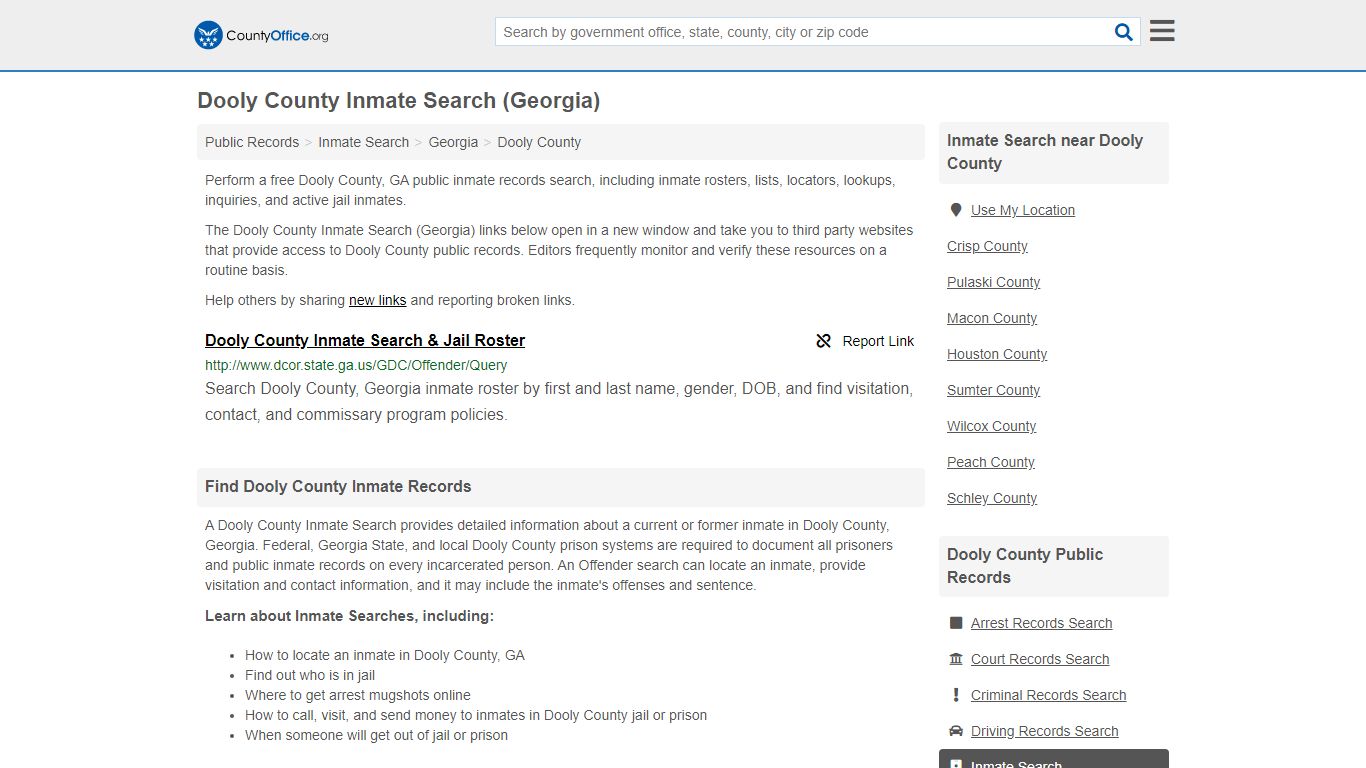 Inmate Search - Dooly County, GA (Inmate Rosters & Locators)